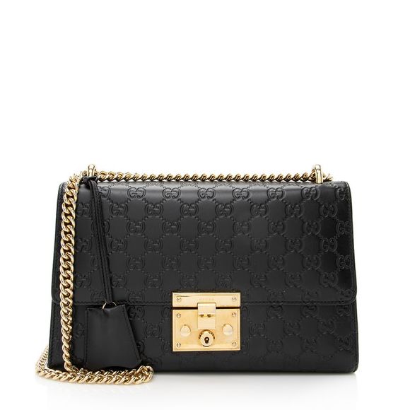 Gucci Handbags - Gucci Guccissima Leather Padlock Medium Shoulder Bag